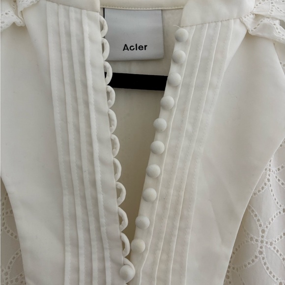 Acler Gibson Ivory Button-Detail Dress - Picture 4 of 9